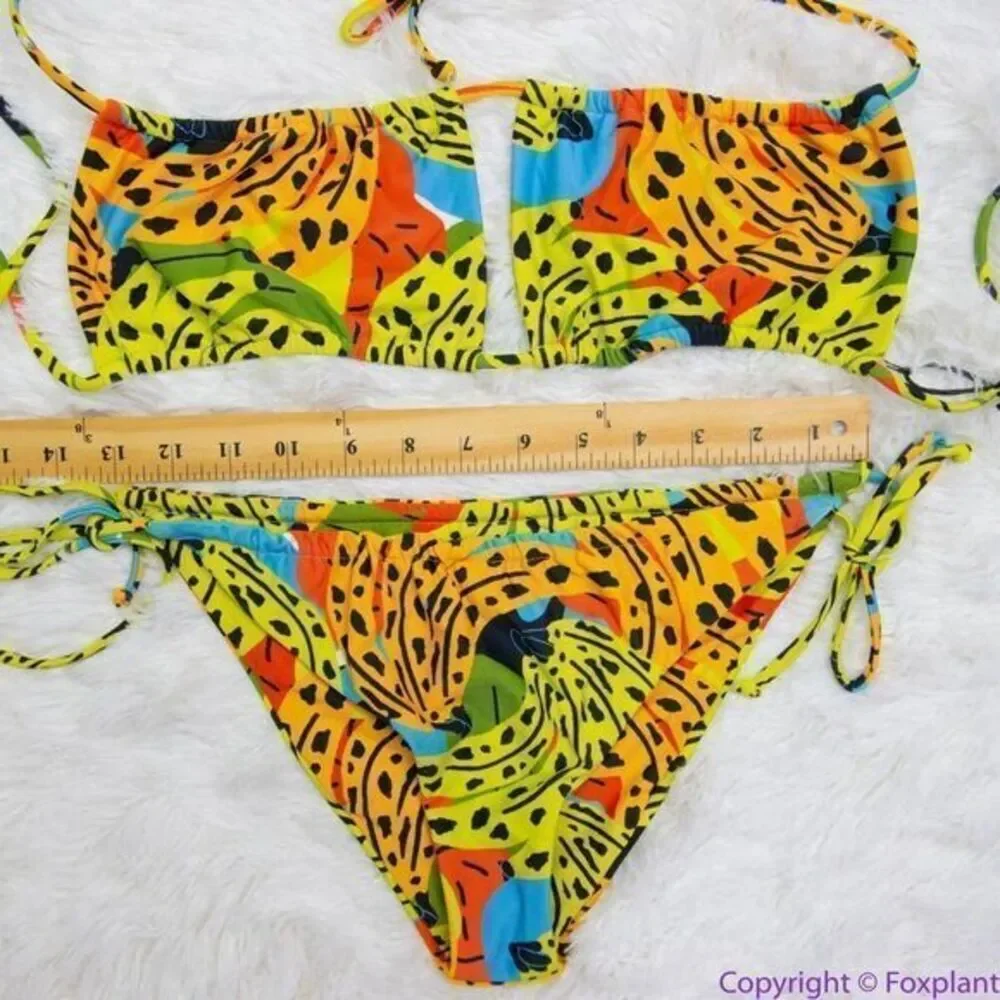 NEW SET It's‎ Now Cool Square Tie Bikini Set, size M